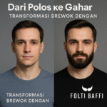Transformasi pria dari polos ke gahar dengan Folti Baffi