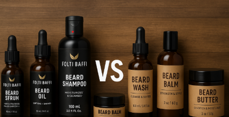 Perbandingan Folti Baffi dengan produk perawatan brewok lain
